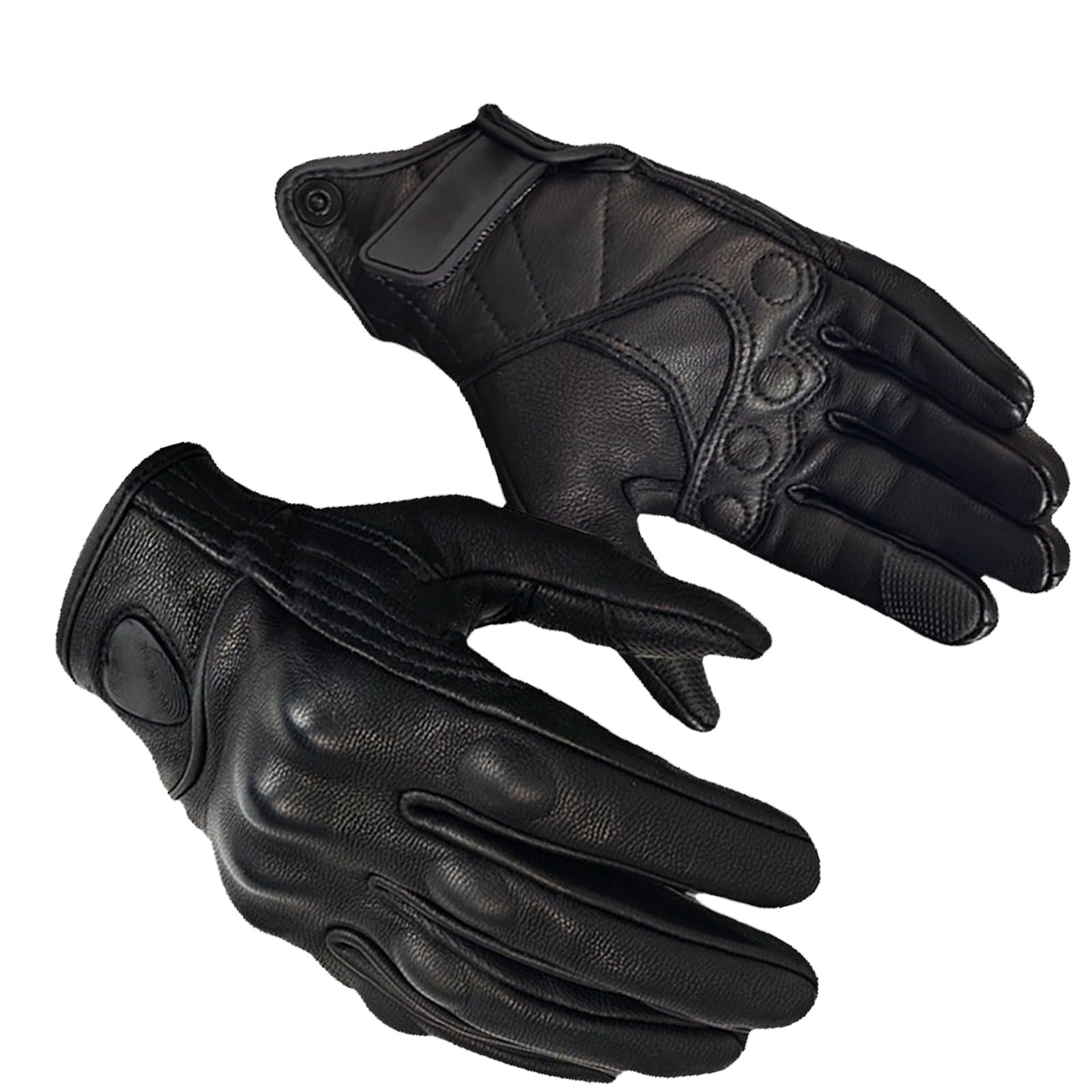 Amazon.com: Fashion Leather Motorcycle Full Finger Gloves
