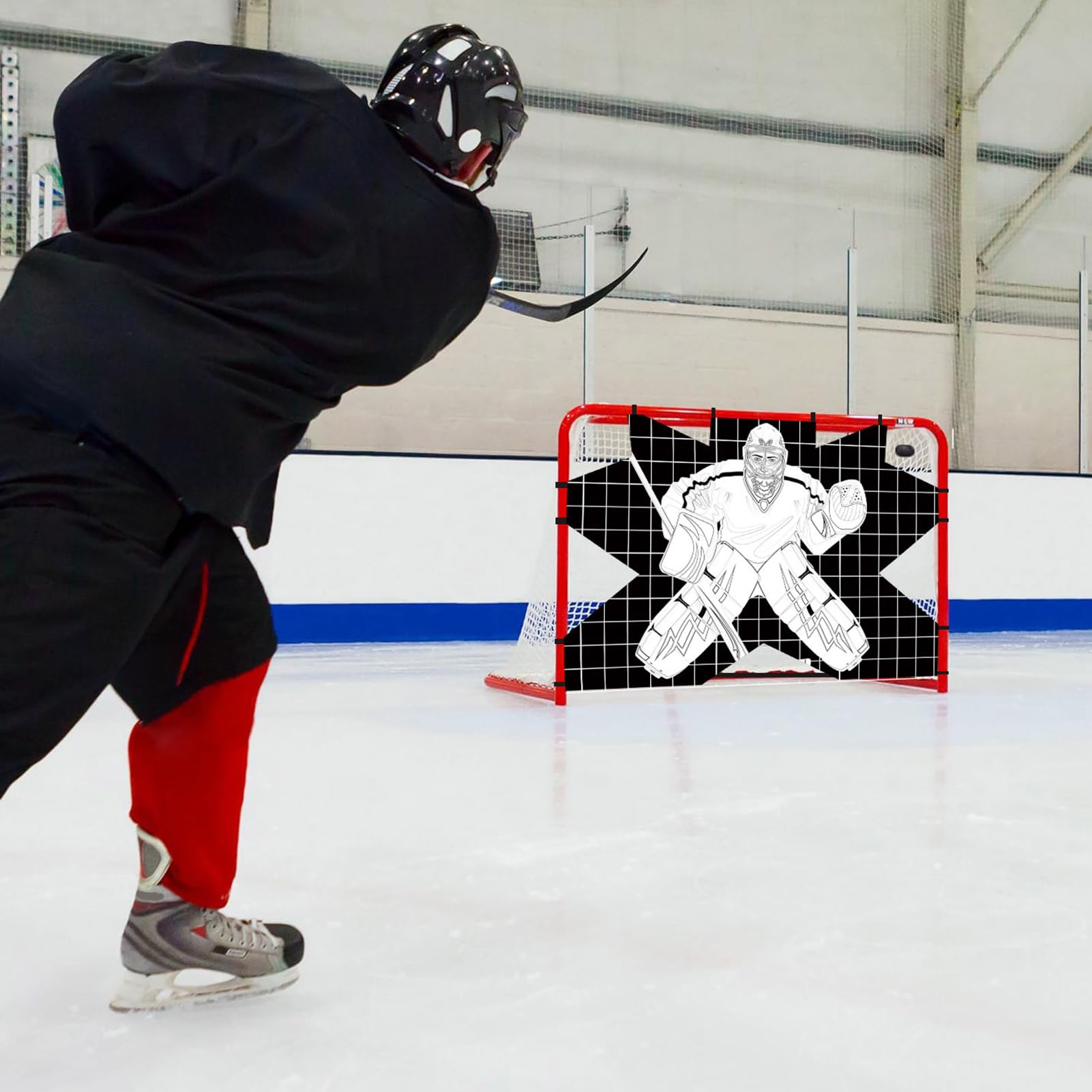 Cible de gardien de but de hockey, tuteur d'entraînement de tir robuste | Cibles de but de hockey, équipement d'entraînement de précision de tir, équipement d'entraînement de tir aide à améliorer la