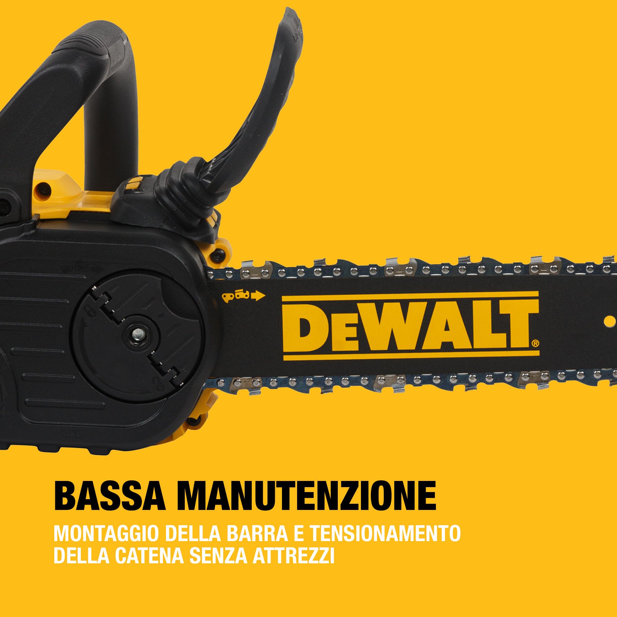 DEWALT Motosega Compatta Brushless 30cm 18V XR, Solo Utensile, DCM565N-XJ