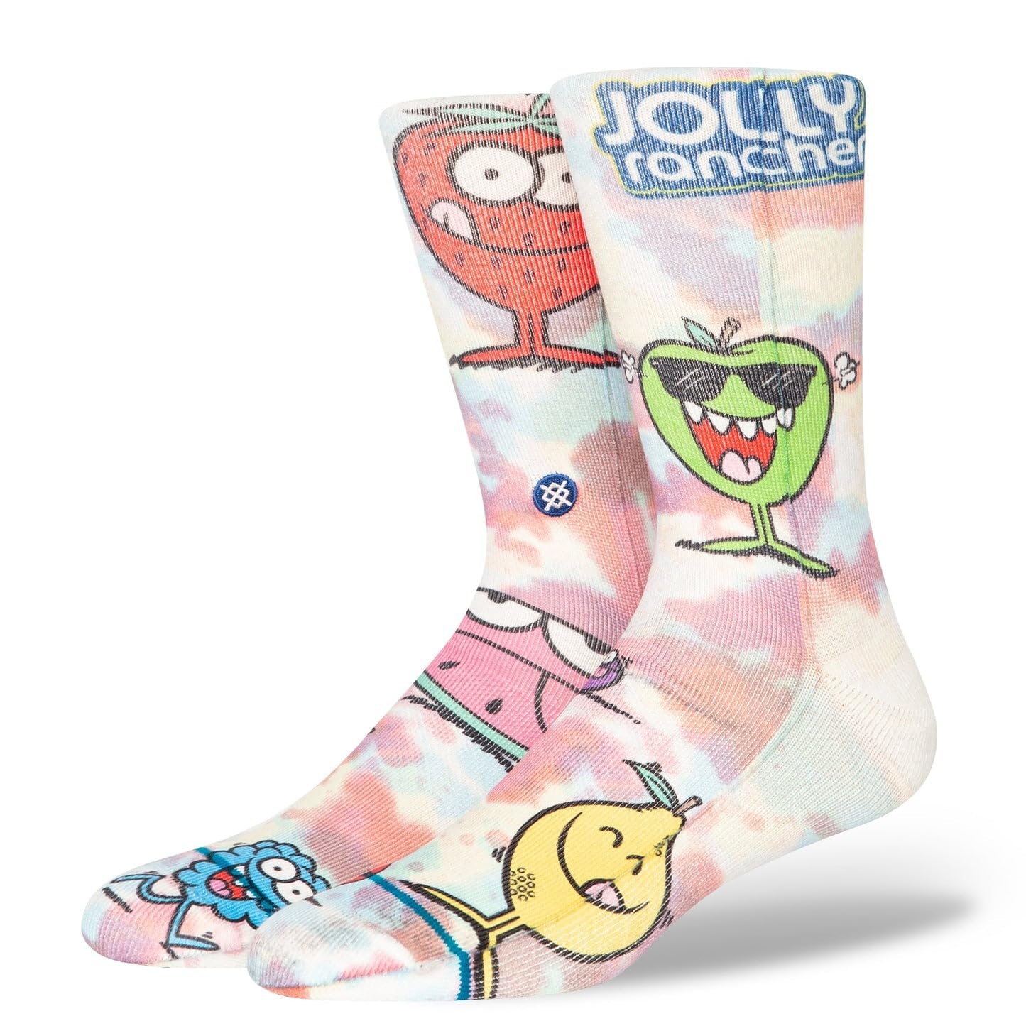 Stance Jolly Rancher Crew Socks Kevin Lyons Tie Dye Calf Large
