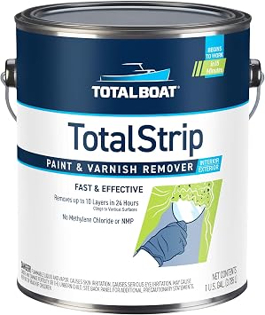 TotalBoat TotalStrip Fast-Acting Heavy Duty Gel Paint and Varnish Remover - No Methylene Chloride or NMP 1 Gallon