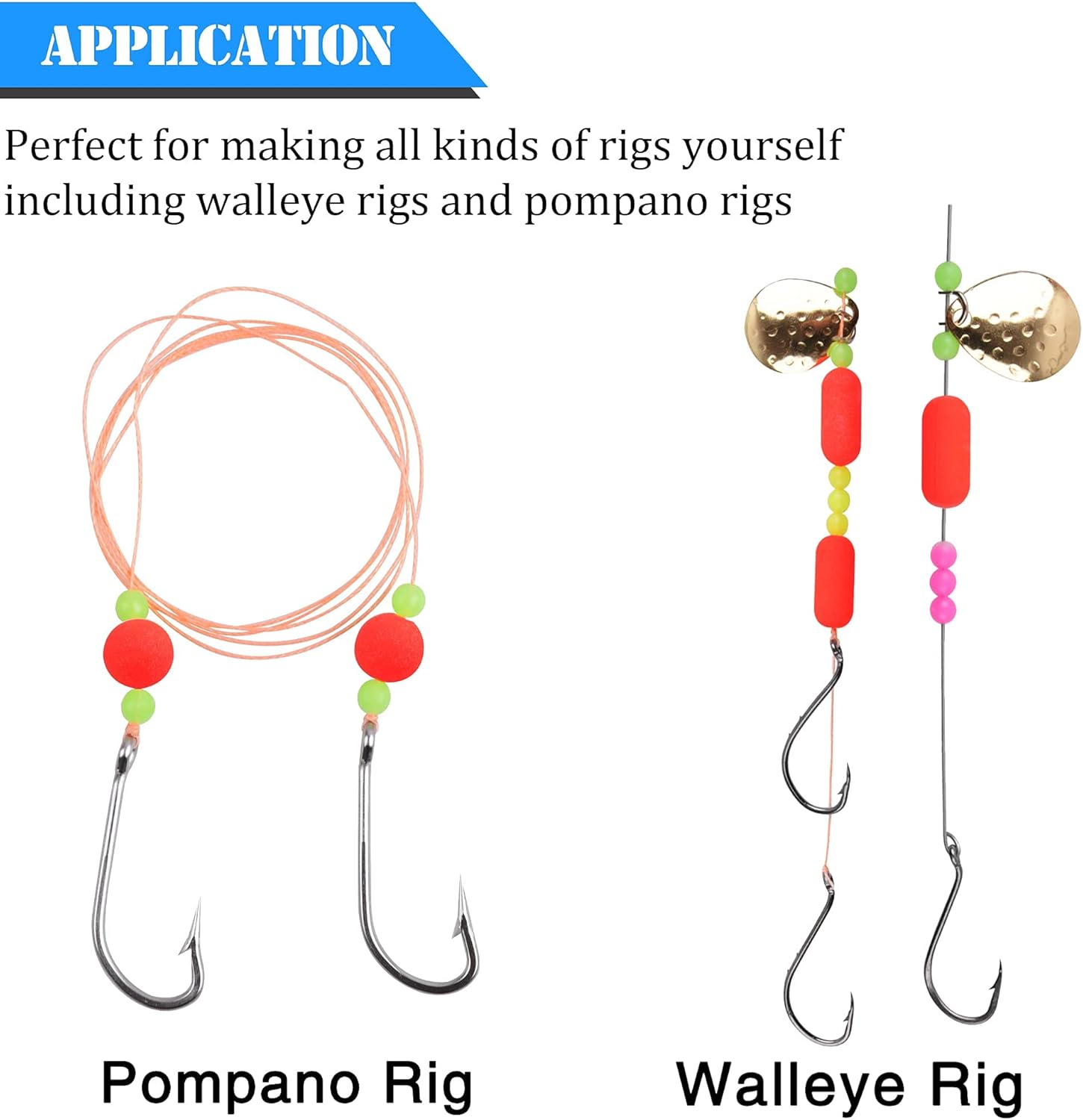 AGOOL Fishing Rig Floats Foam Float Cigar Float Snell Floats Pompano Fishing Float for Surf Fishing Live Bait Rig Bottom Rig Walleye Rig Making Kit for Trout Catfish Walleye Crawler Harness : Sports & Outdoors