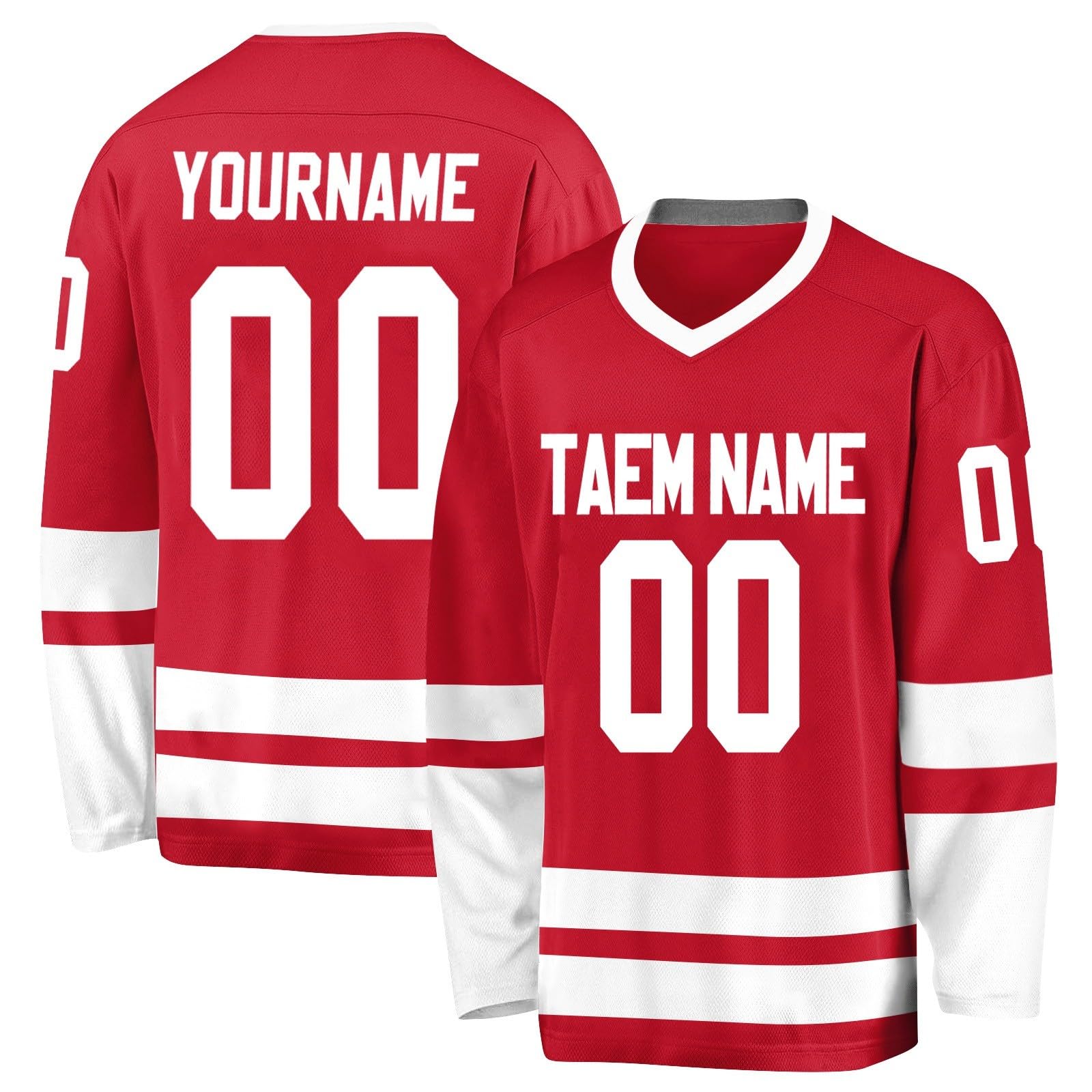 Generico Maglie da Hockey Personalizzate,Maglie da Hockey Vergini Personalizzabili con Squadra/Numero/Nome Personale,Maglie da Hockey Personalizzate per Uomo, Donna, Adolescente e Bambino