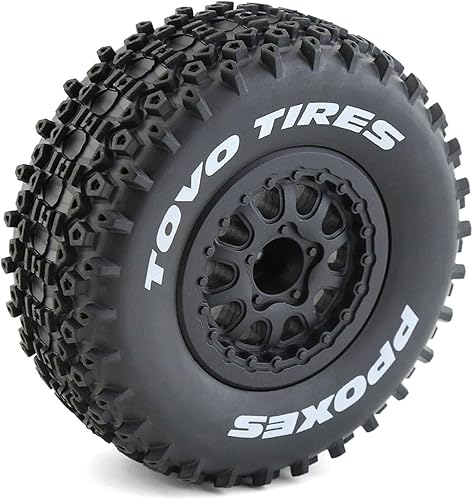 Miniatura 6 de Lifehead 110 RC Short Course - Neumáticos para camiones todo terreno, adecuados para TRAXXAS Slash4X4 ARRMA SENTON 4X4 V3 Losi Ford Raptor Baja