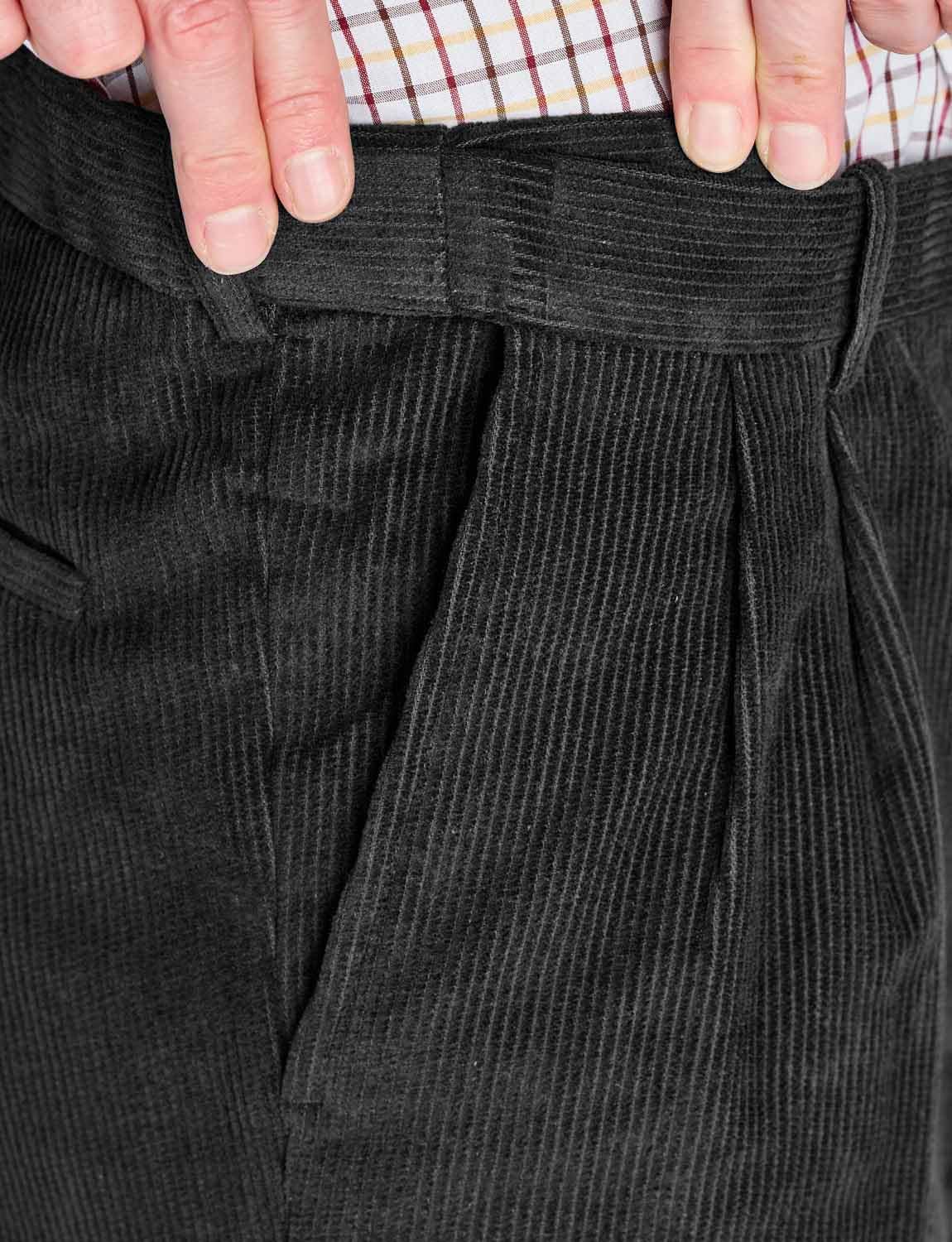 Chums Men's HIGH-Rise Pants Luxury Cotton Corduroy Trousers - Image 6