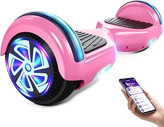 Elektrisches selbstbalancierendes Hoverboard mit 16,5 cm (6,5 Zoll), LED-Streifen, selbstbalancierendes Hoverboard mit Active Balance-Technologie
