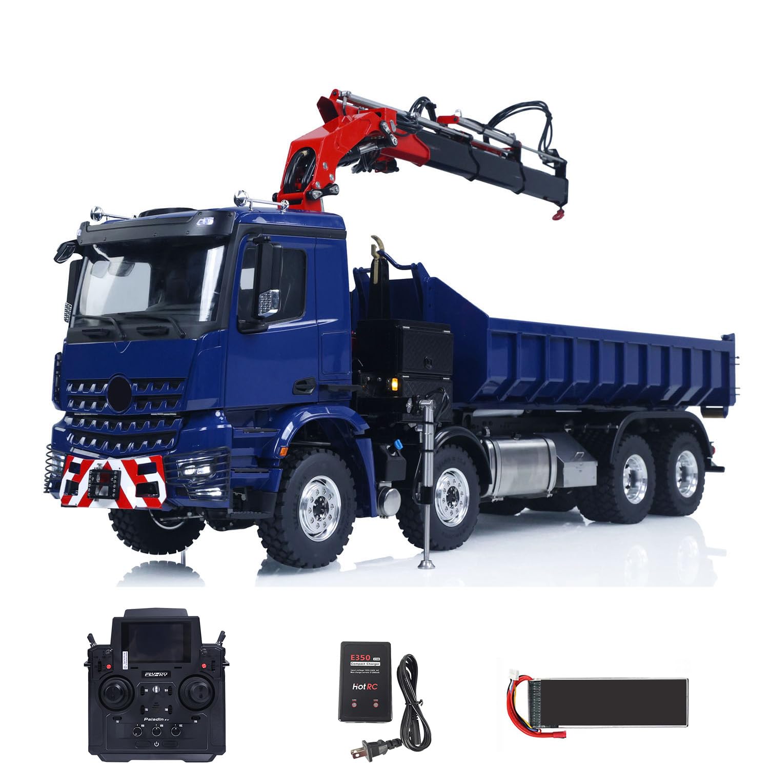TOUCAN RC HOBBY 1 14 LESU RC Hydraulic Dumper Crane Truck for RTR 8x8 Arocs Remote Control Car
