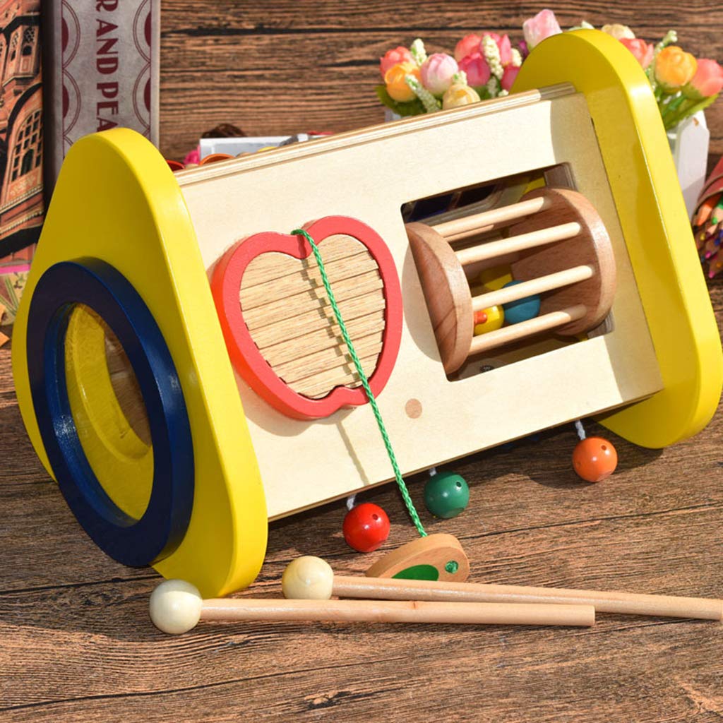 Buy SM SunniMix 3in1 Triangle Kids Musical Instruments Set, Wooden