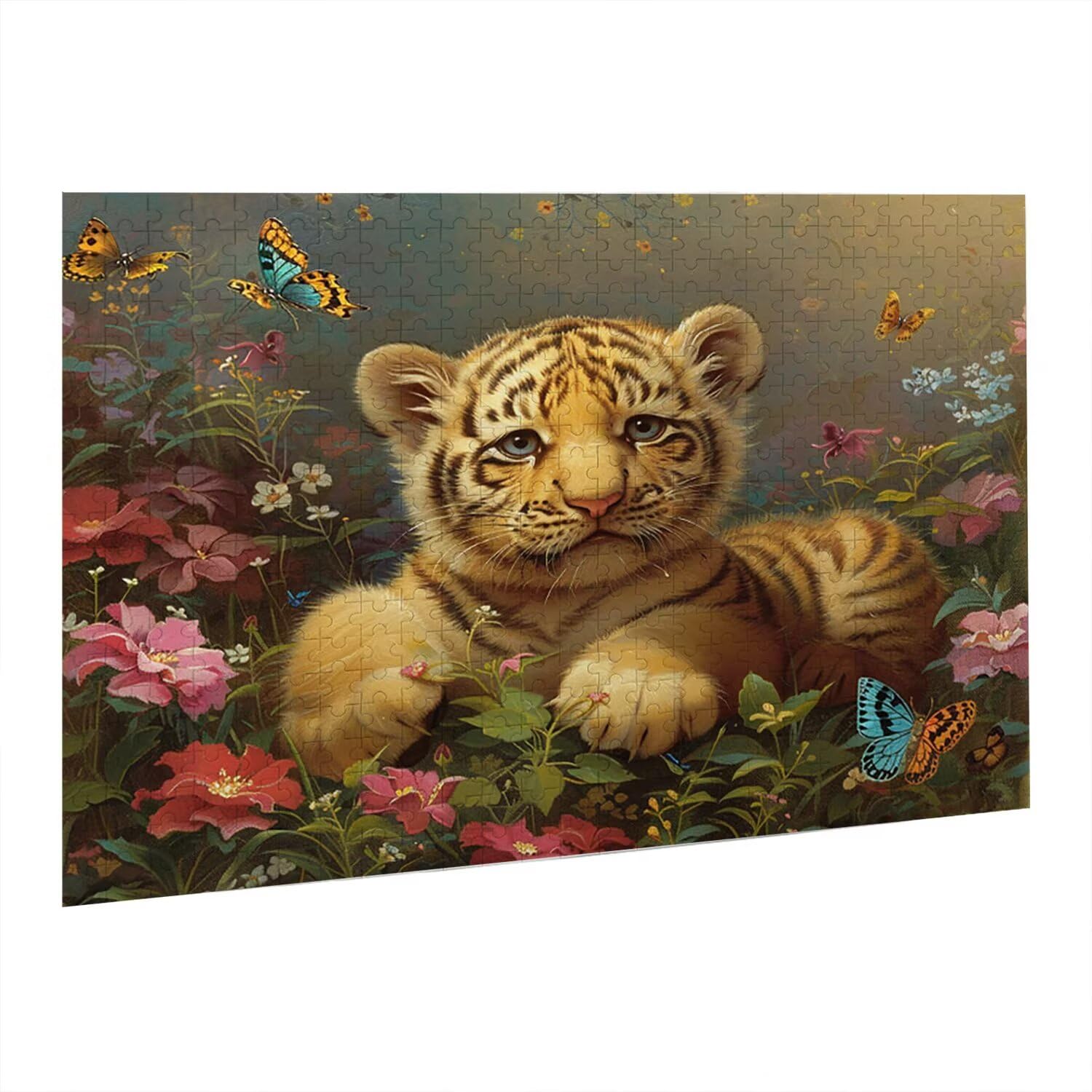 Jigsaw Puzzle, 2000 Pezzi Puzzle Classici, Tigre Puzzle Rilassamento Intelligence, Mpossibile Difficile Puzzle Impegnativo per Adulti Puzzle Gioco Familiare, Regalo per Amore Amico Animali fr0-516