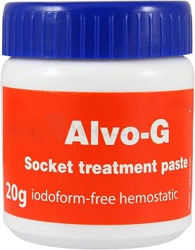 Alvo-G Socket Treatment Paste Non Iodoform 20g Bottle Dry Socket Care & Post Extraction Dressing