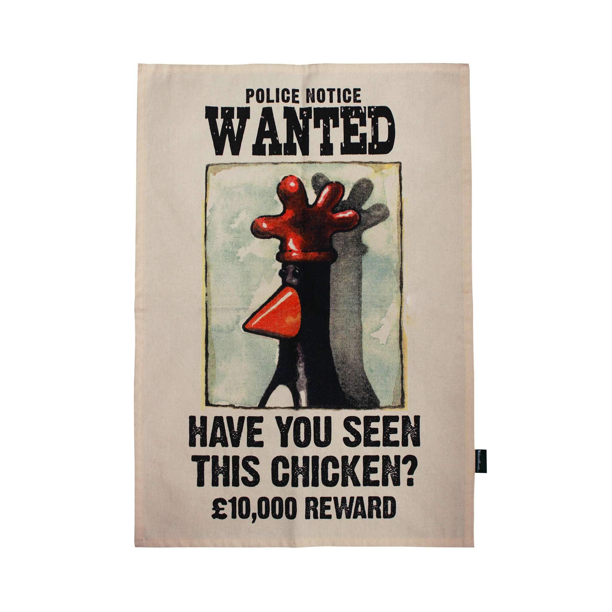 Half Moon Bay Multi Feathers Mcgraw Tea Towel | Kitchen Accessories | Wallace And Gromit Gifts & Merchandise | Cotton Tea Towels