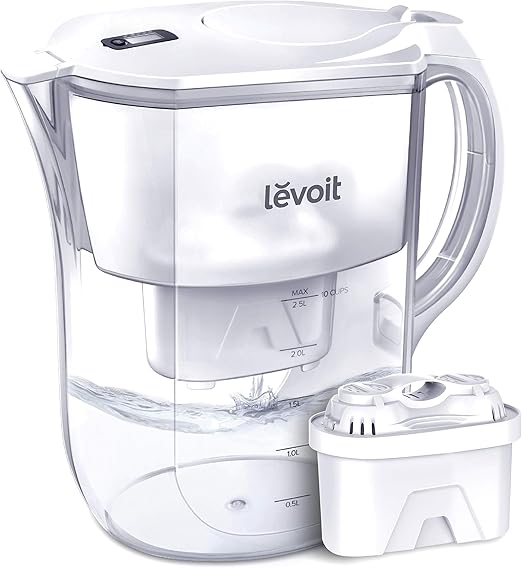 Levoit LV110WP Water Filter Pitcher for Tap and Drinking