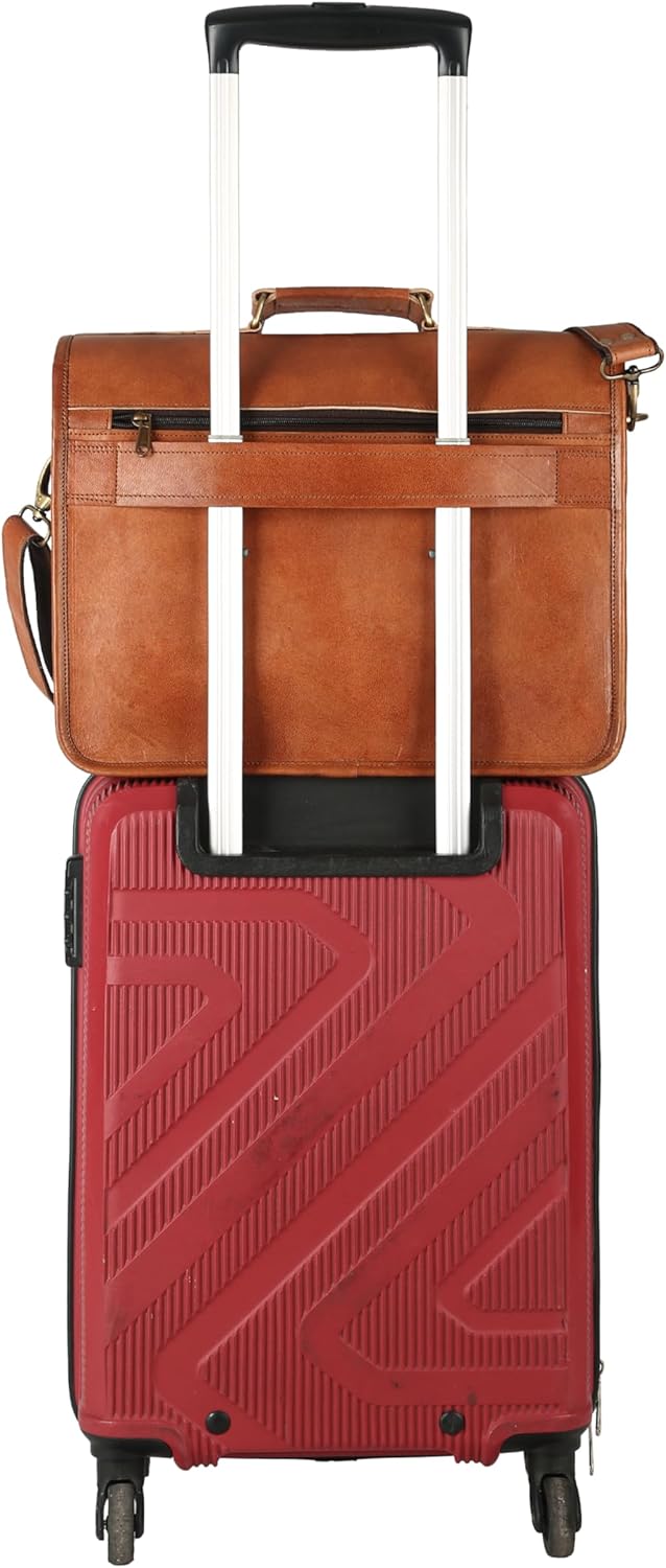 Brown Leather Messenger Bag for Men, Laptop Bag, Crossbody Bag, Handmade Leather Satchel Shoulder Bag