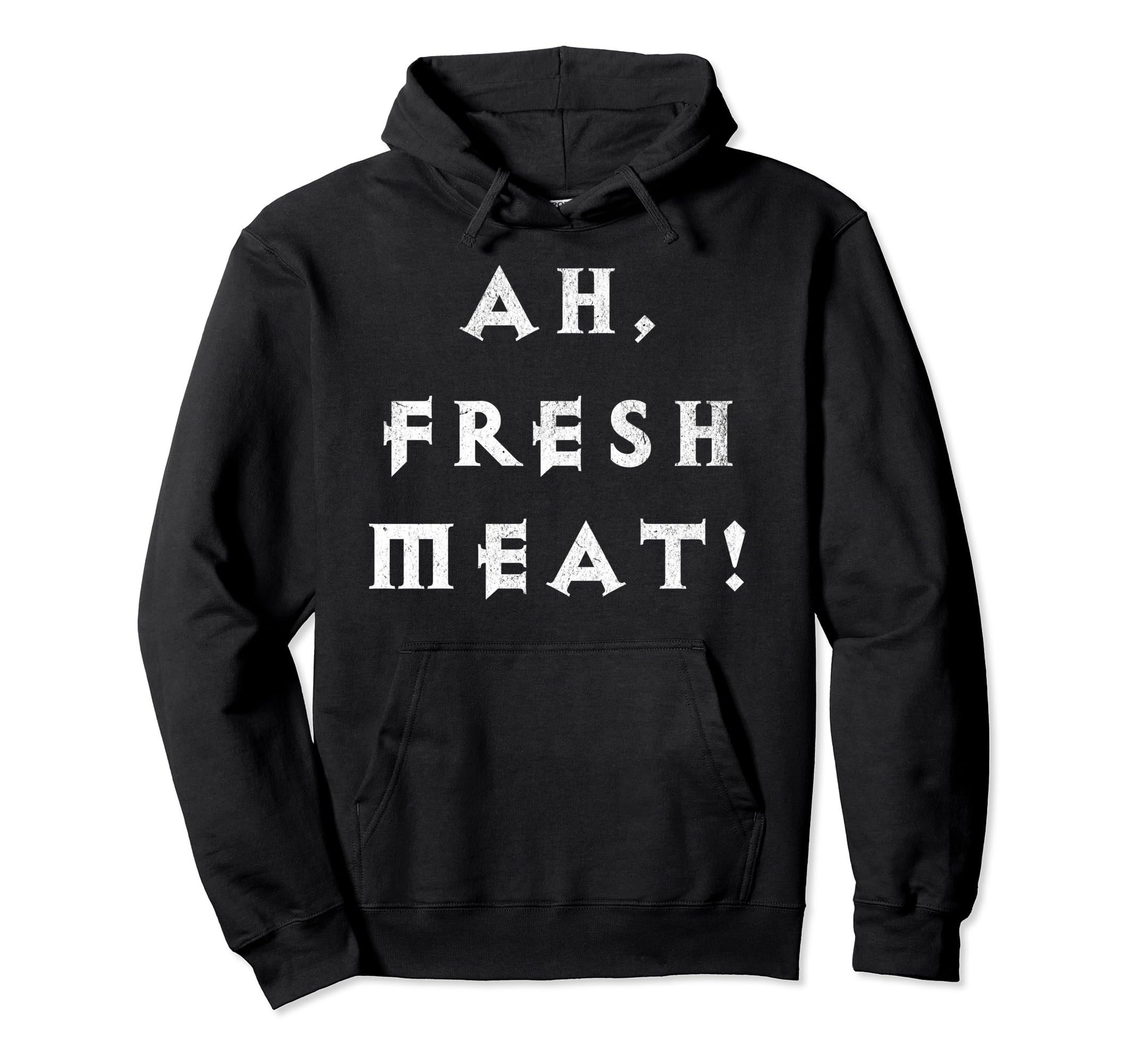 ZipTogsFunny "Ah, Fresh Meat" Diablo inspired Pullover Hoodie