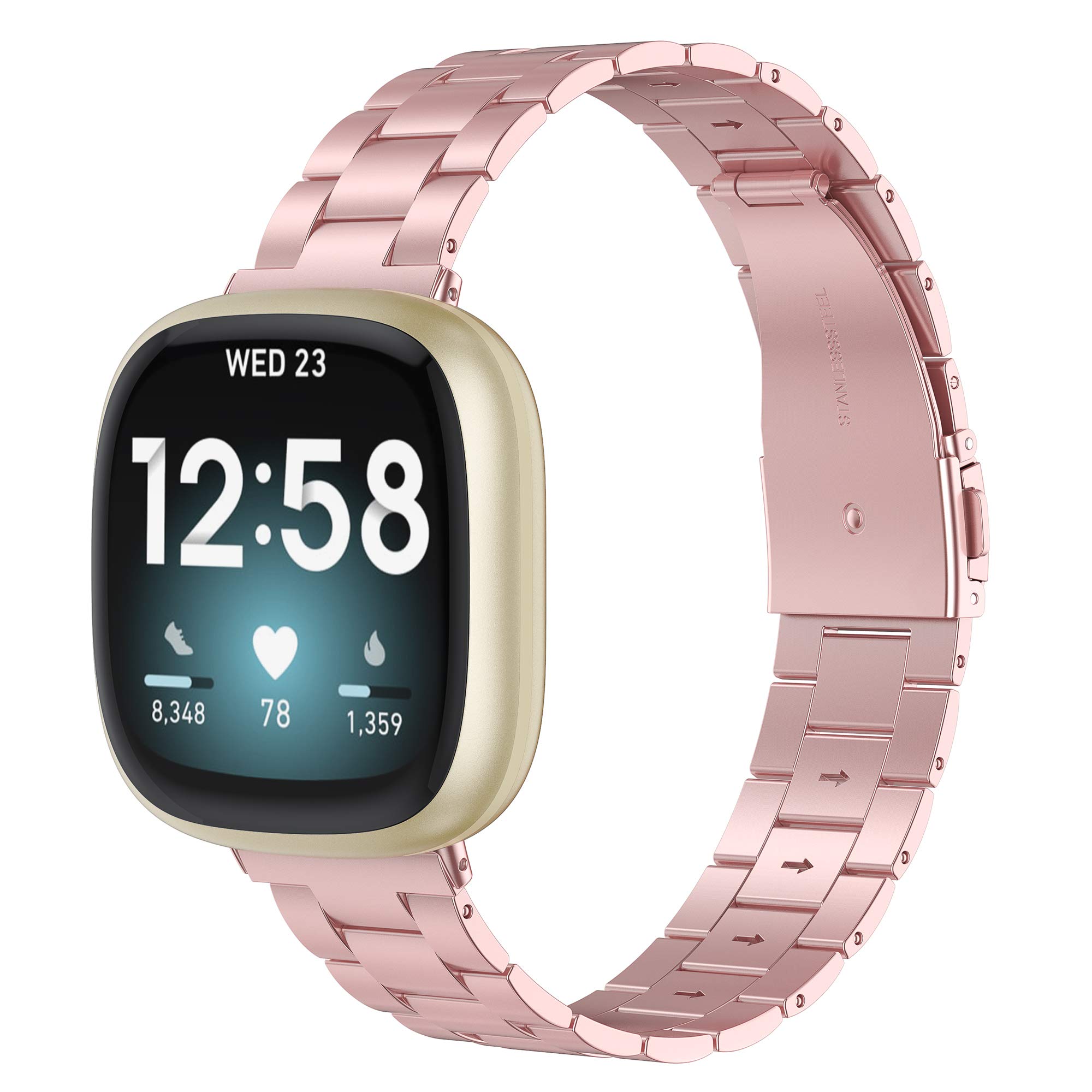 Amazon.co.jp: Fitbit Versa4/Versa3 バンド Sense/Versa 全シリーズに