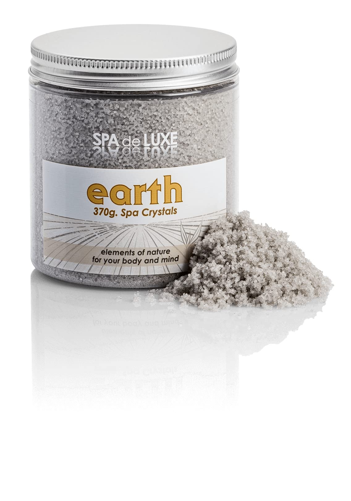 Sales de baño Set 4x370g de aire, agua, fuego, tierra. - 100% natural - Ideal para dormir bien - Antiestrés - Baño - Cuidado del cuerpo - Bienestar - Belleza - Relajación - Spa Gránulo