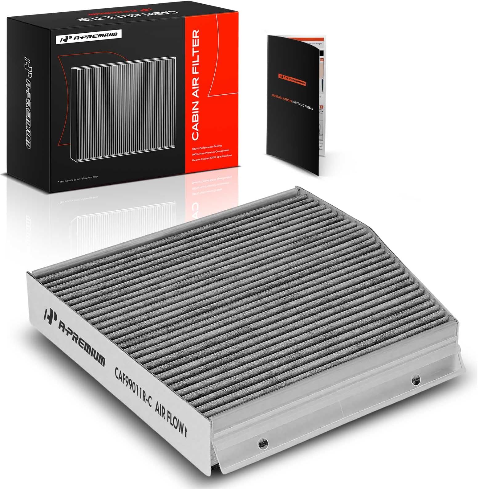 Cabin Air Filter with Activated Carbon for Mercedes-Benz B250, B250e, CLA250,CLA35 AMG, CLA45 AMG, GLA250, GLA35 AMG, GLA45 AMG & Infiniti QX30, Irregular, Replace# A2468300018