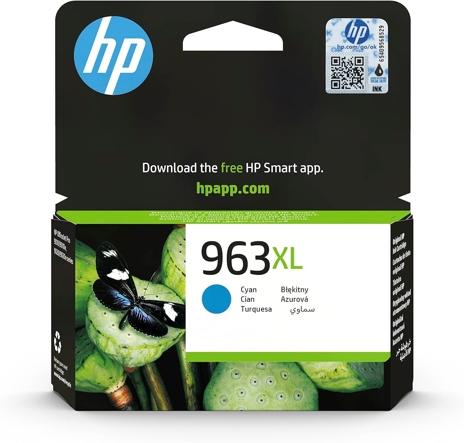HP 963xl Cyan Original Ink Cartridge for HP OfficeJet Pro 9015e  All-in-One Prin