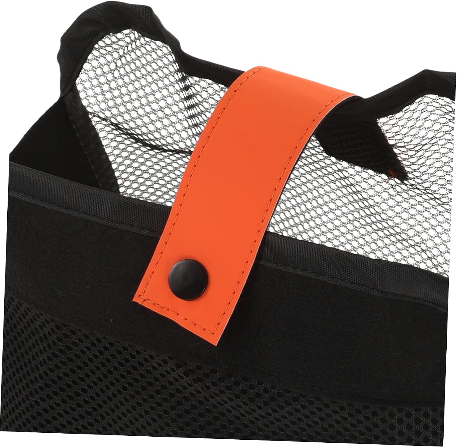 SECFOU Stroller Storage Organizer Basket for Babies Portable Mesh Hanging Storage Bag with Adjustable Straps Compatible with Most Strollers for Nursery and Travel Black