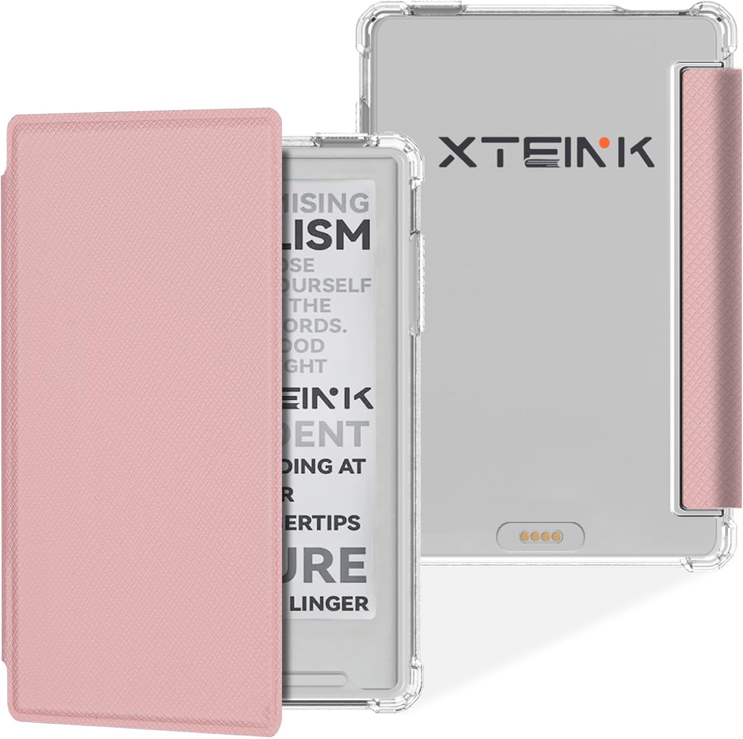 Case for Xteink X3 E-Reader,Clear Soft TPU Back Cover, Pink