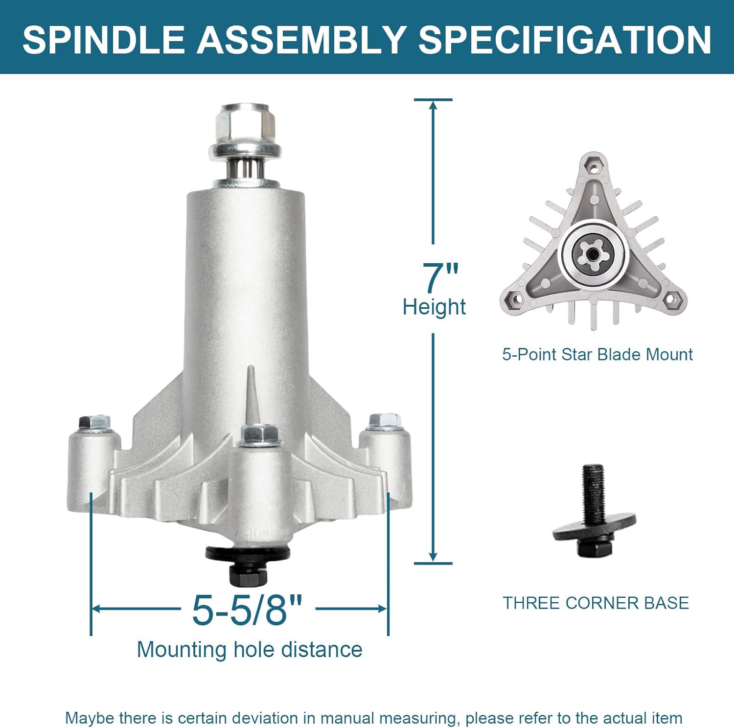 42" Deck Rebuild Kit Fits Crafts man LT1000 LT2000 DLT3000 DYT4000 Hus qvarna YTH1542XP, 2 Spindles (130794), 2 Blades (127843), 1 Be lt (21547082), 2 Idlers (153535),2 Idlers (173438 173437).
