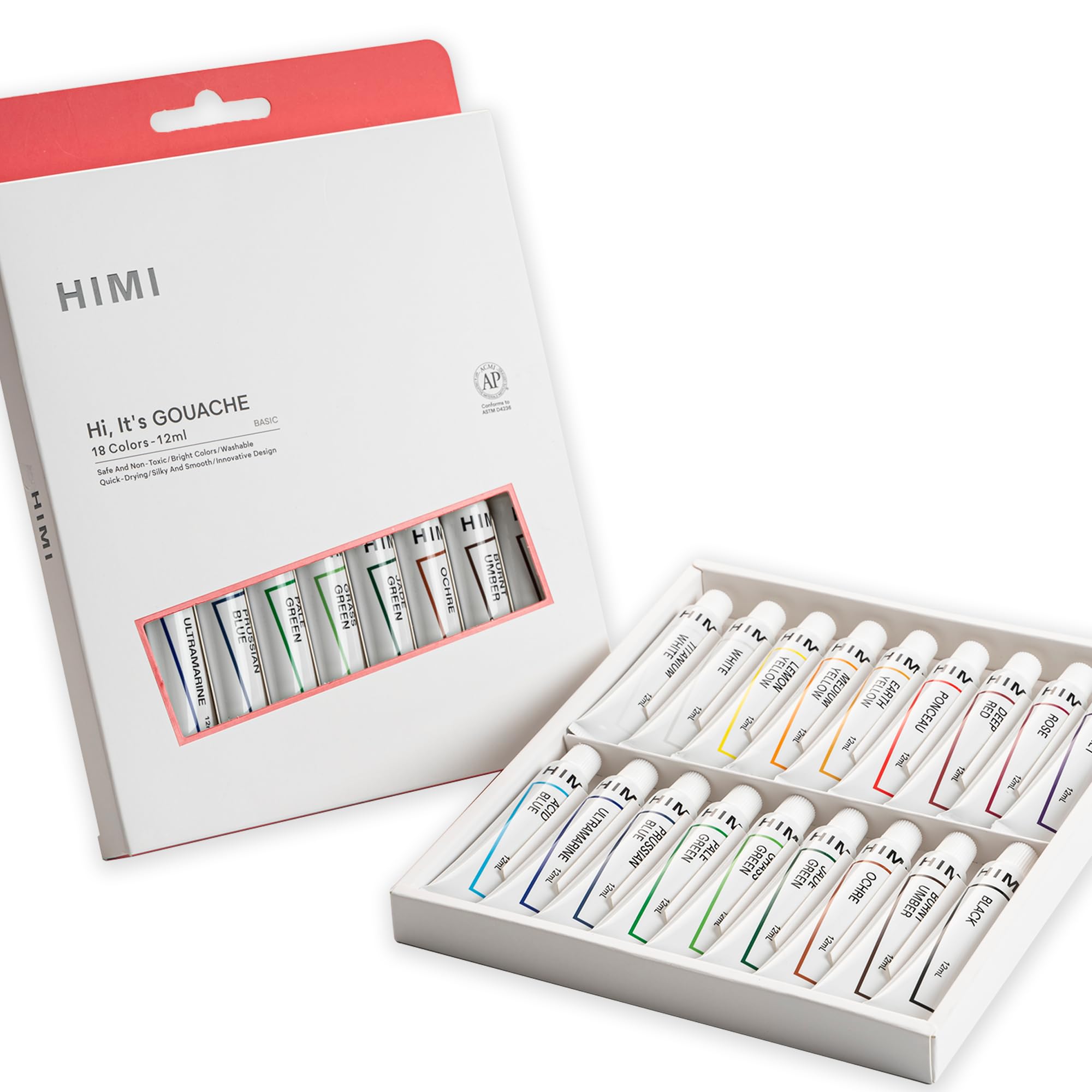 HIMI CC Marker Set Gift Box, Clean Smelling Alcohol Marker 80 Colors, Dual Tip Quick Drying Markers Hard And Soft Nib For Art - View #10