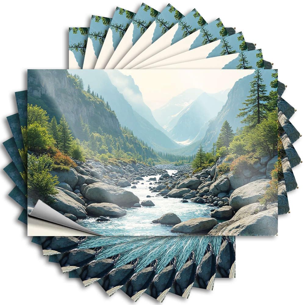 Funny Quote - Inspirational Gamer Hard Rocks Line A River Flowing Through A Mountain Valley(12X18CM)