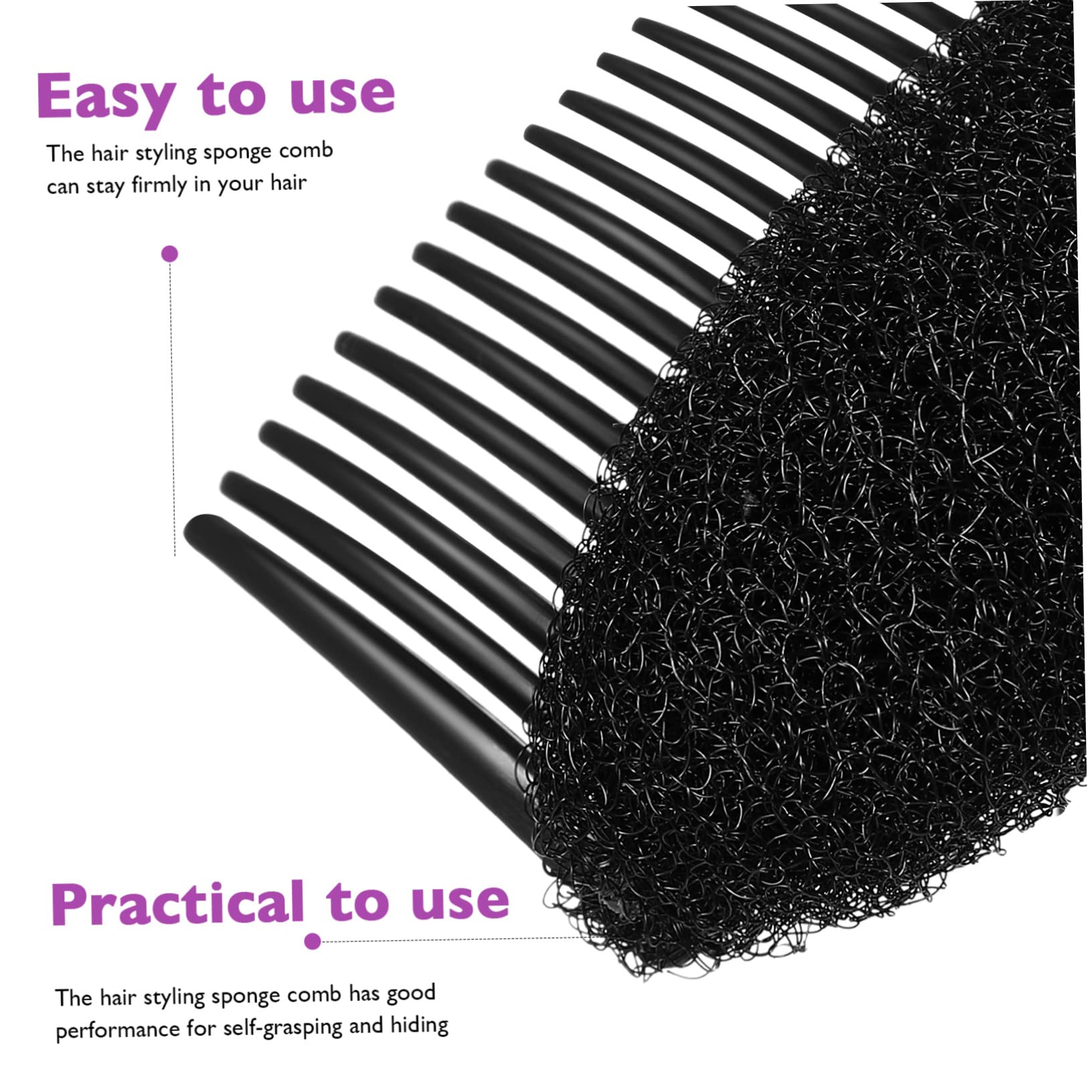 VICASKY Hair Accessories Bundle 6 Pieces Styling Sponges Hair Volume Sponge for Braids