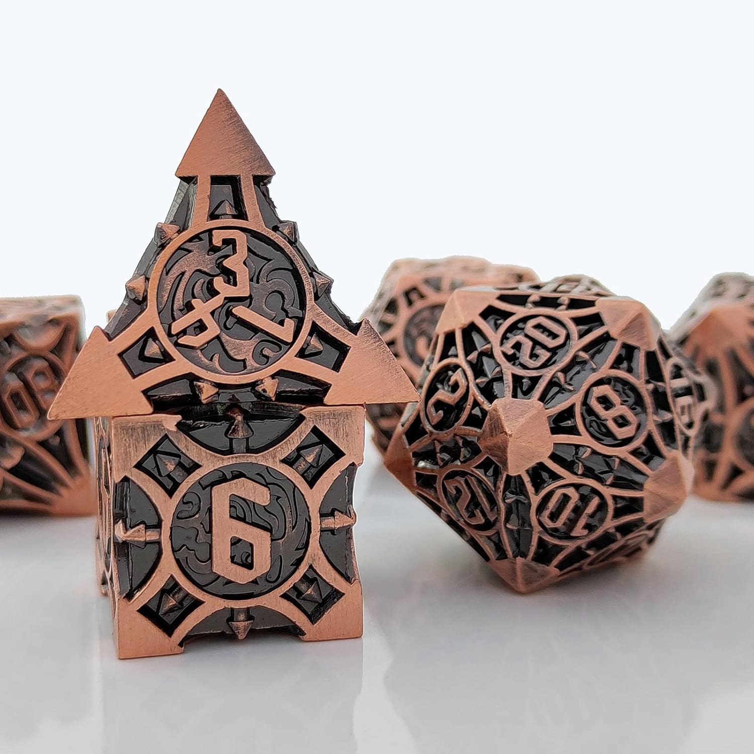 UBEUCK Juego De Dados DND De 7 Piezas, Dados De Azorras Y Dragones Y