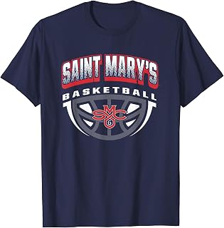 Saint Mary's Gaels Basketball Dribble Navy T-Shirt