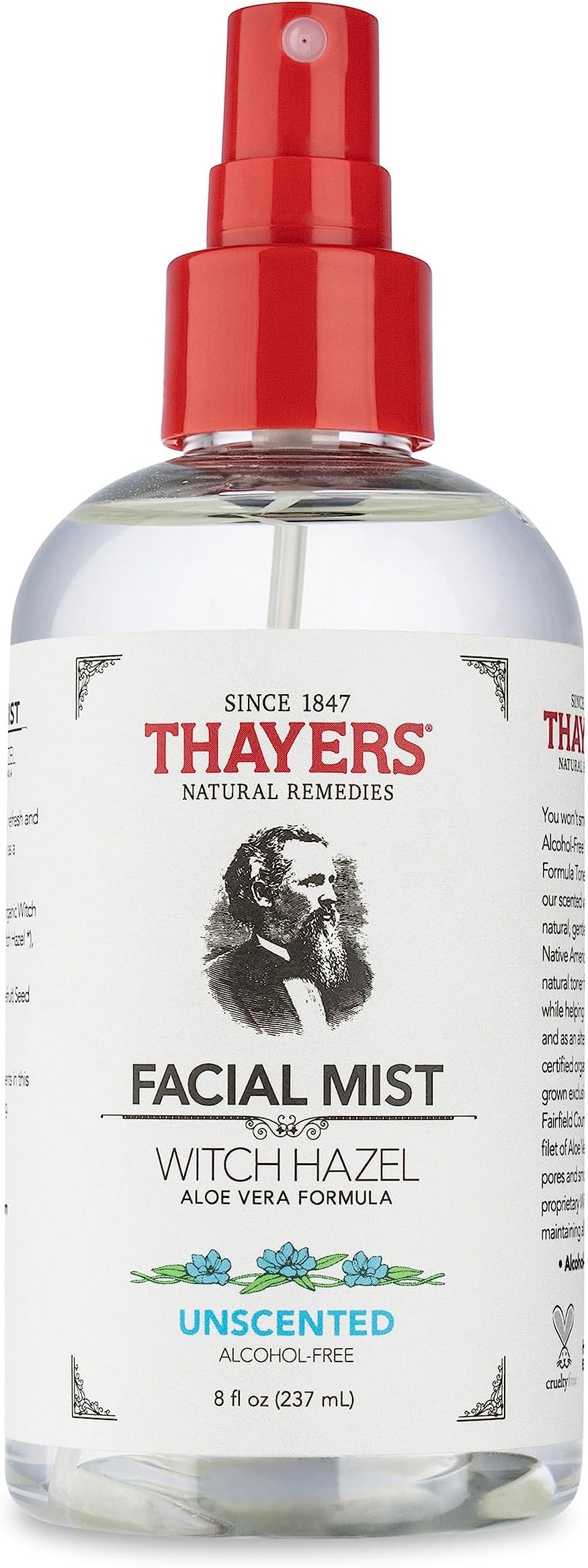 Thayers Thayers, Alcoholfree Witch Hazel Facial Mist Toner, Clear, Unscented, 8 Fl Oz