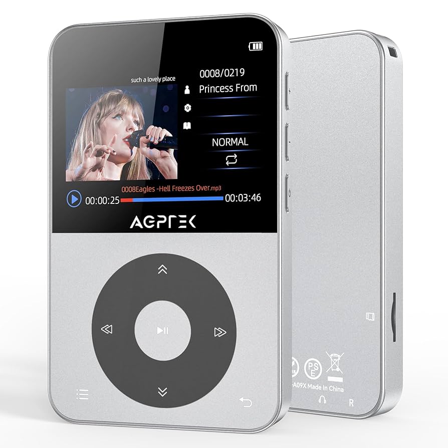 大幅値下げ‼️　AGPTEK デジタルオーディオプレーヤー ストラップ付き Amazon.co.jp: 「2024 USB-C端子搭載」 mp3プレーヤー AGPTEK