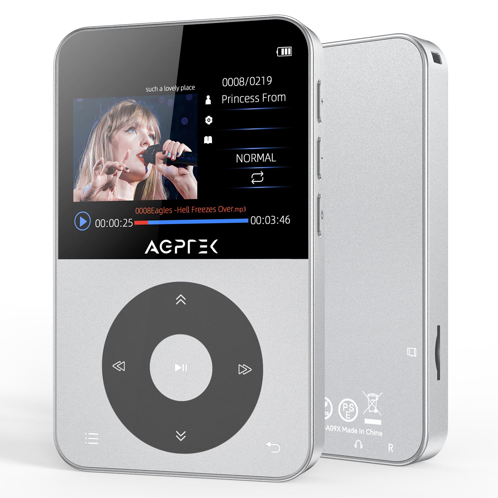 Amazon.co.jp: AGPTEK MP3プレーヤー 64GB 大容量 Bluetooth5.3 自動 