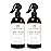 Muse Apothecary Linen Ritual - Aromatic, Soothing, and Relaxing Linen Mist, Laundry and Fabric Spray - Infused with Aromatherapy Essential Oils - 8 oz, Amber Cashmere, 2 Pack