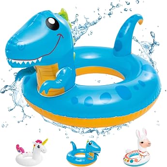 POPOYU Schwimmreifen Kinder 3-6 JahreSchwimmreifen Dinosaurier KinderSchwimmtiere f r Den PoolAufblasbare Schwimmtiere DinosaurierPool Tiere Aufblasbar Spielzeug f r Schwimmbad-Party Partyzubeh r