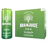 Brain Health Support Drink for Energy & Focus, Vitamin C, B5, B6 & B12, L Theanine, Alpha GPC & Natural Caffeine from Green Tea, Vegan, Gluten Free, Tisara Classic Tea, 12 Oz Can, 6 Pack