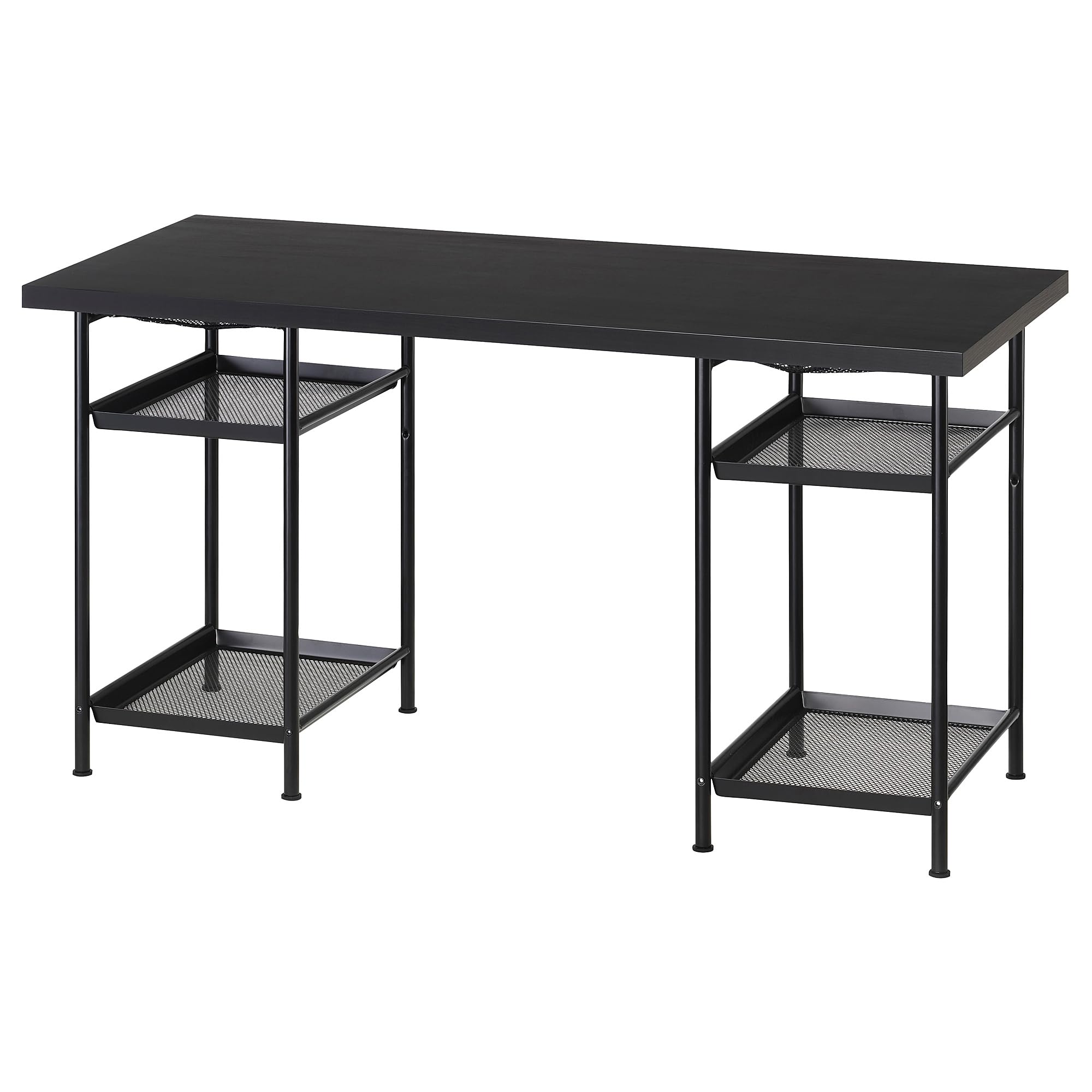 Bureau LAGKAPTEN SPÄND noir table informatique de 140 cm pour gamer et bureau