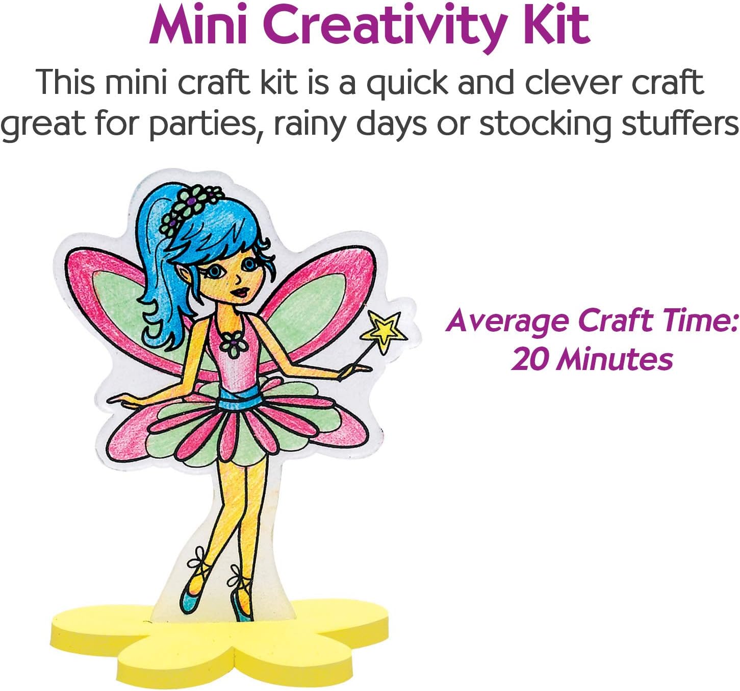 Creativity for Kids Shrink Fun Fairies - Shrink Plastic Activity Kit