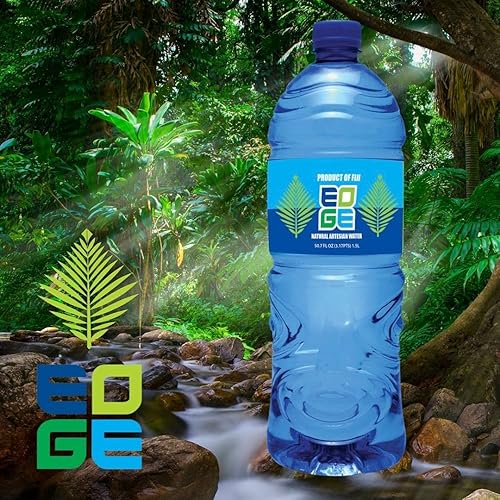 Miniatura 4 de EDGE Agua Artesiana natural agua potable pura de Fiji - Agua Artesiana natural de Fiji - Agua natural embotellada - 2028 onzas líquidas paquete de 24