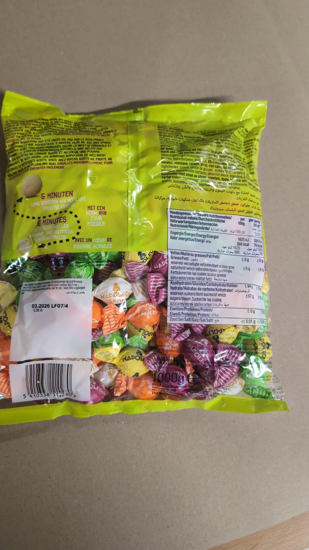 Bonbons Napoléon Fruitmix 1kg