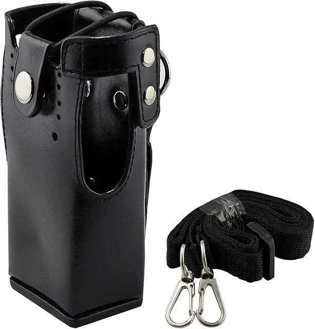 KEESIN PU Leather Motorola Walkie Talkie Holster Case - Radio Strap Holder