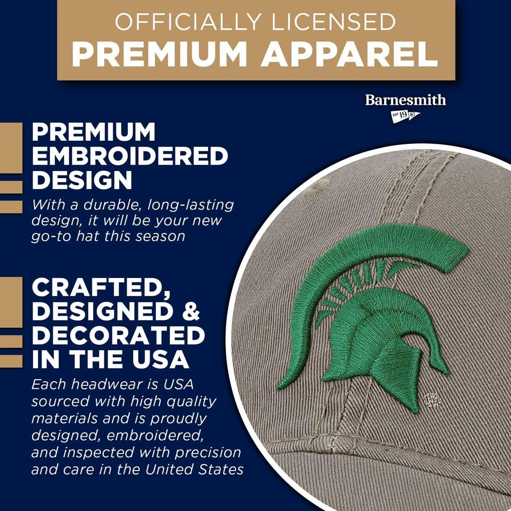 Barnesmith NCAA Adjustable Hat Unisex Adult Relaxed Fit, 100% Cotton, Spirit Logo, One Size Fits All - Image 4