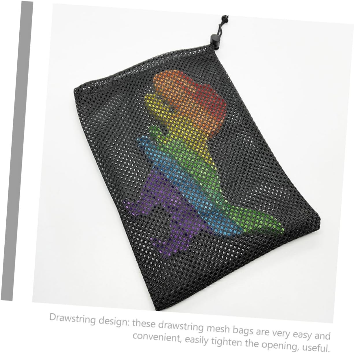 Toyvian 40pcs Portable Mesh Bags Storage Bags Drawstring for Laundry Toys Accessories Sports to Use and Maintain