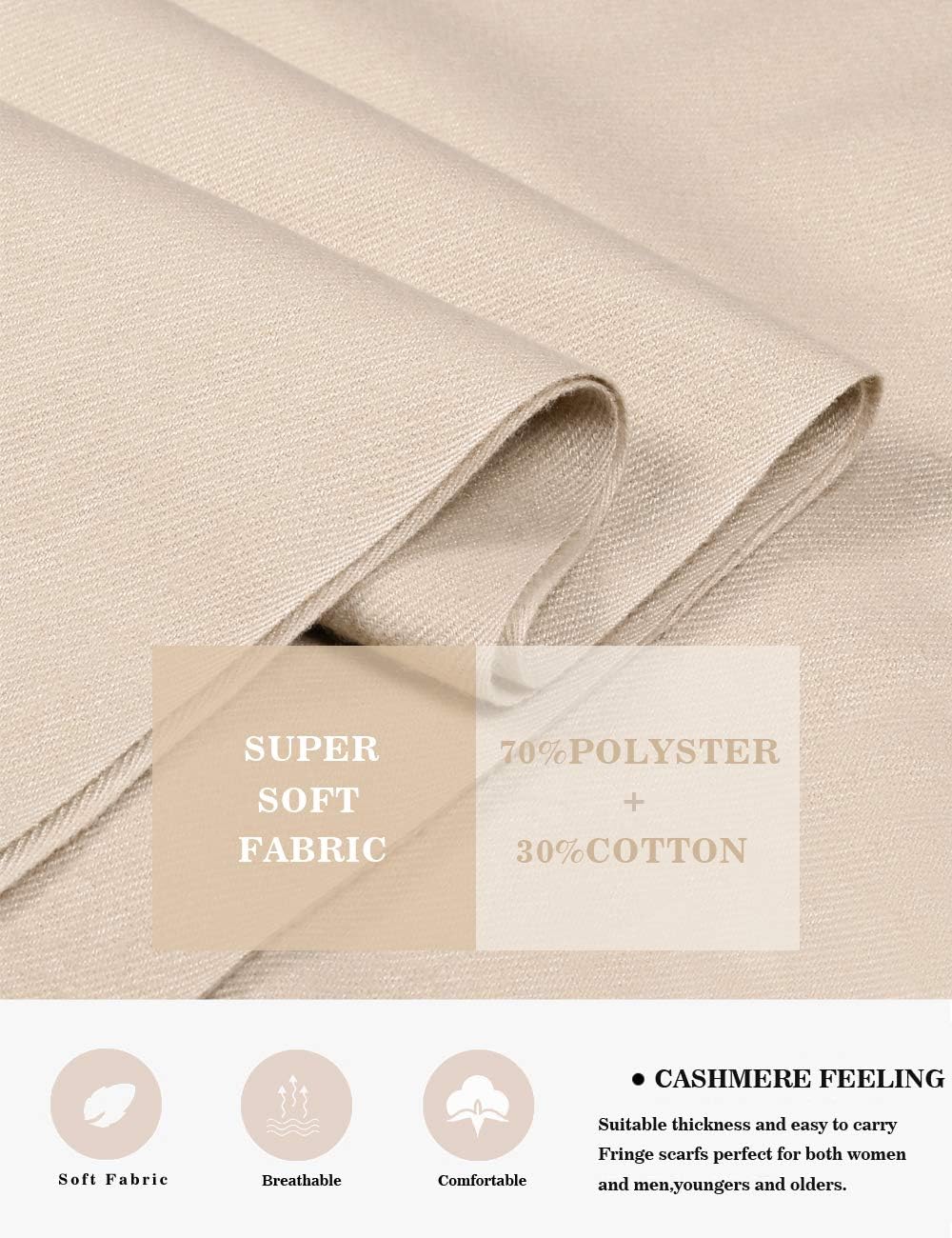 Pashmina Shawl Women Winter Scarf Warm Wedding Wraps Ladies Scarves for Evening Dresses - Image 3