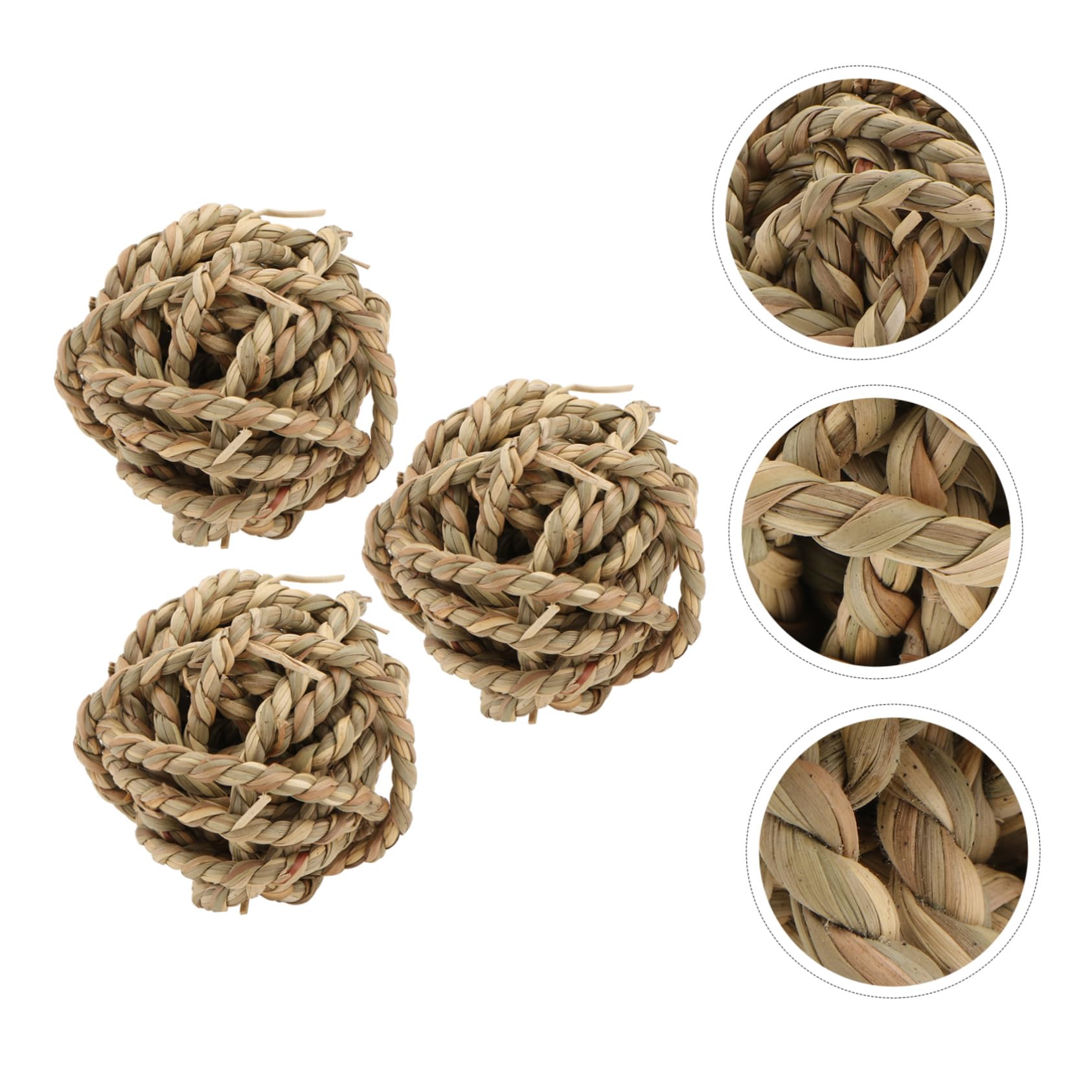 SUPVOX 9pezzi Palline Rattan Per Domestici Giocattoli Masticabili Per Conigli Porcellini e Piccole Creature Sicuri e Completamente e La Masticazione