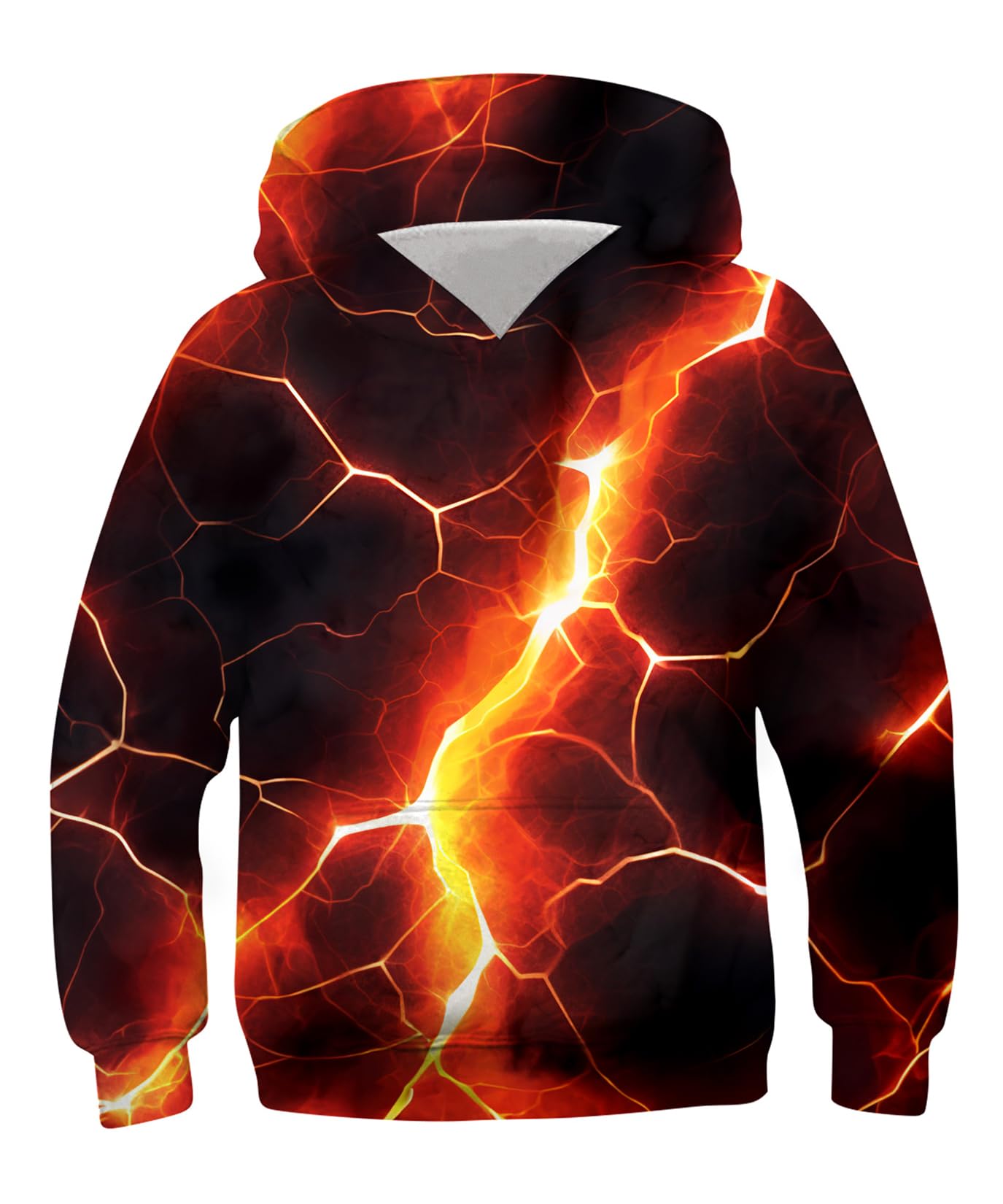 ALISISTER Hoodie Jungen 3D Lustig Gedruckt Kapuzenpullover Kinder Mädchen Langarm Pullover Sweatshirt Alter 4-16