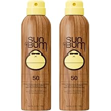 Sun Bum Original SPF 50 Sunscreen Body Spray - Broad Spectrum Moisturizing Sunscreen with Vitamin E - Hawaii 104 Act Compliant (Made without Octinoxate &amp; Oxybenzone) - 6 oz (Pack of 2)