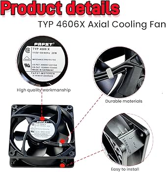 Amazon.com: for PAPST TYP 4606X 115V 50/60Hz 120MM 20W 12038 All