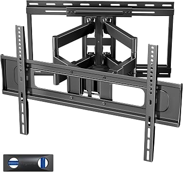 Full Motion TV Wall Mount for 37-90 Inch TVs up to 176lbs | 25.4" Extension, Swivel Heavy Duty TV Bracket, Sliding Dual Arms for Off-Center Studs, Fits 16"/ 18" /24", VESA 600x400