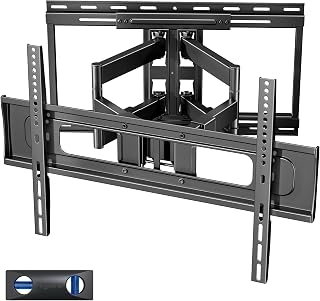 Pegzone Full Motion TV Wall Mount for 37-90 Inch TVs up to 176lbs